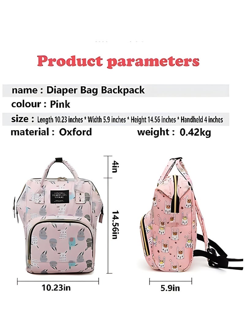 Diaper Bag Waterproof Diaper Changing Totes Multi-Function Travel Portable Bassinet Diaper Bag Backpack Mommy Bag