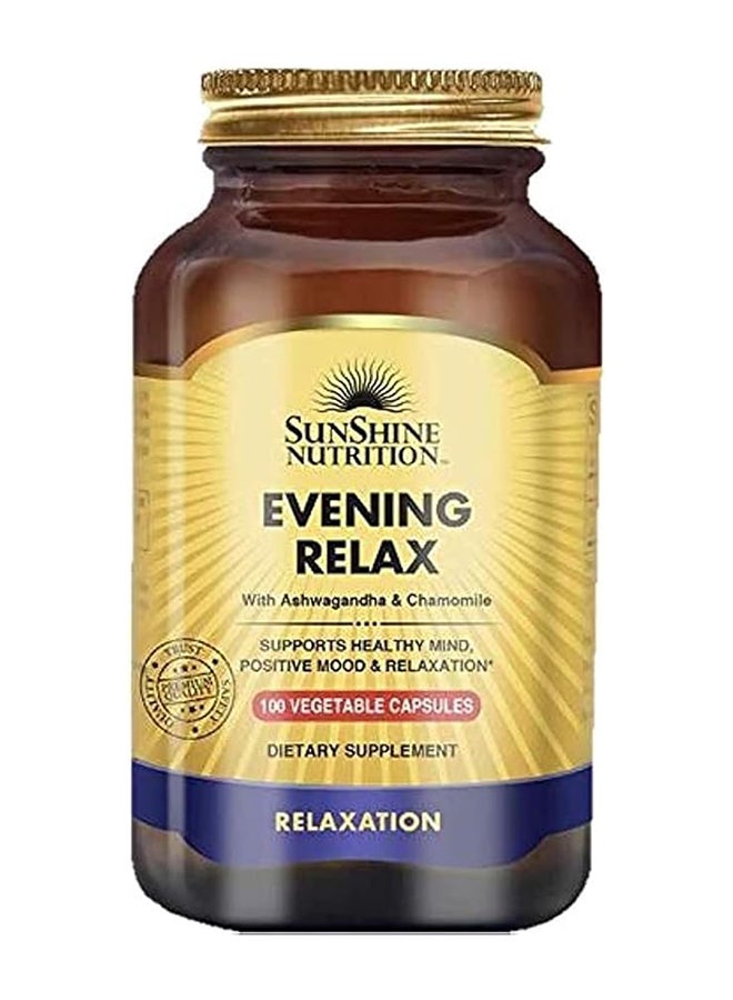 Evening Relaxation Infused With Ashwagandha And Chamomile Supports Healthy Mind 100 Vegetable Capsules