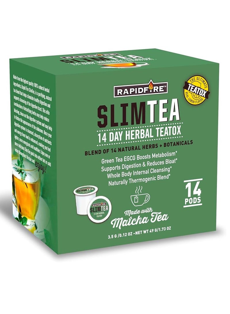 Slim Tea Herbal Lemon Teatox 14 Pods: 10485