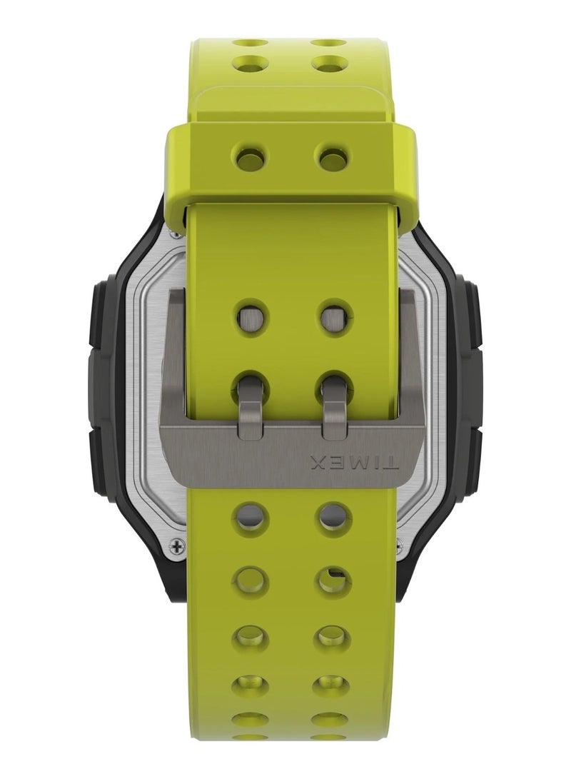 Timex Resin Digital Men's Watch With Green Silicone TW5M28900