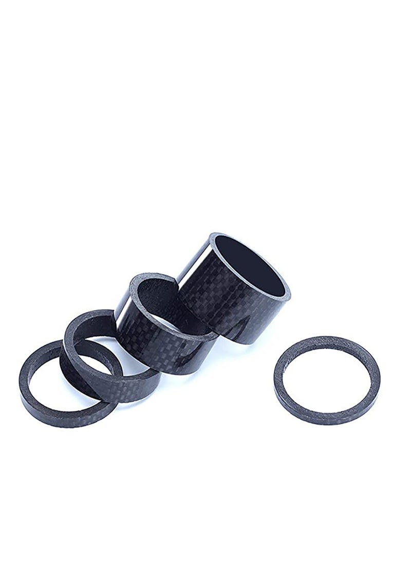 4 Pcs Bike Headset Spacer Washer Full Carbon Fiber Bicycle Stem Headset Spacer Fit 1 1/8-Inch Bike