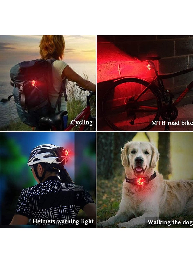 USB rechargeable LED bicycle light kit, IPX5 waterproof mountain road helmet bike super bright headlight and tail light kit, suitable for men, women, and children