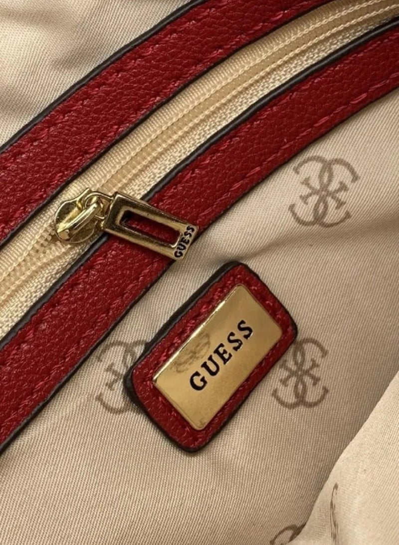 Guess Noelle Crossbody Rectangle Bag For Women  Dark Brown