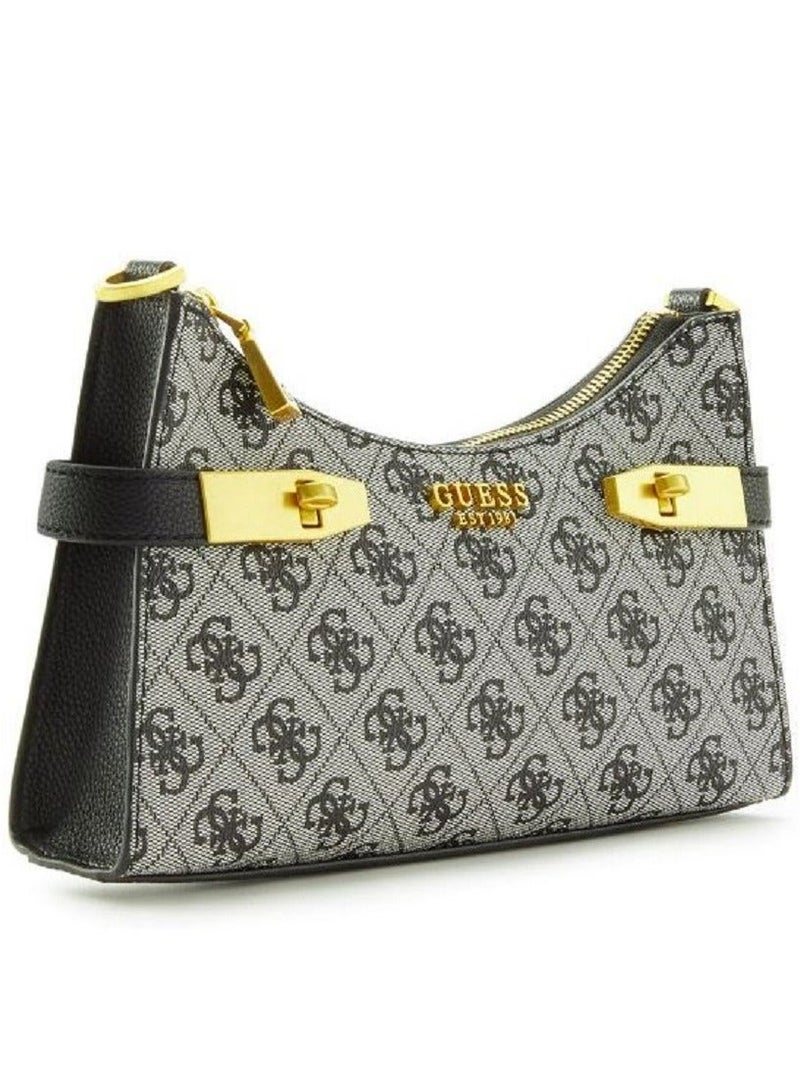 Guess Zadie Logo Top Zip Shoulder Bag