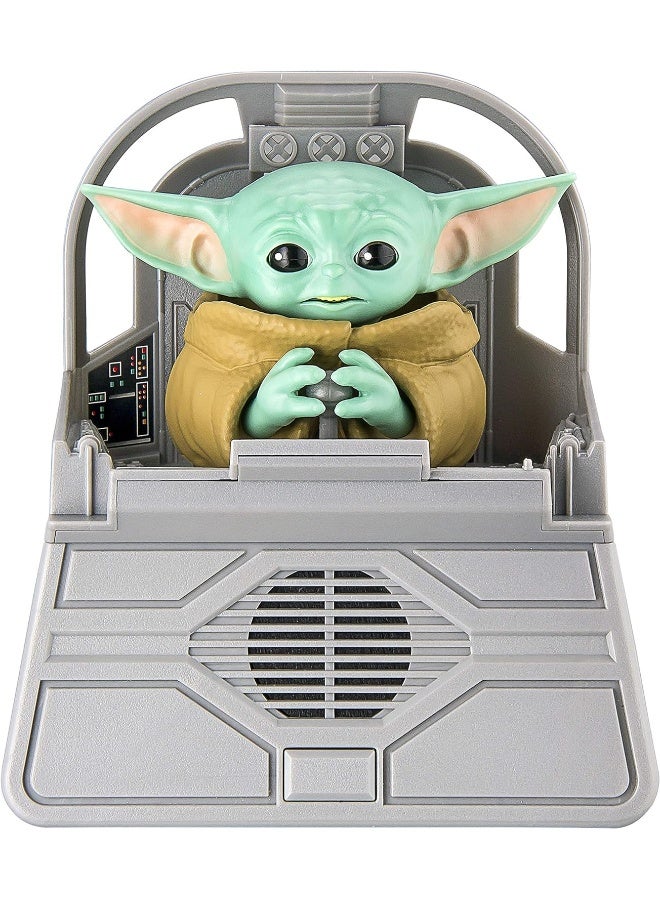eKids Star Wars The Child Animatronic Speech and Sounds with Built in Speaker and Motion Activated Combinations, The Mandalorian Toy for Kids Ages 4 and Up, Grey