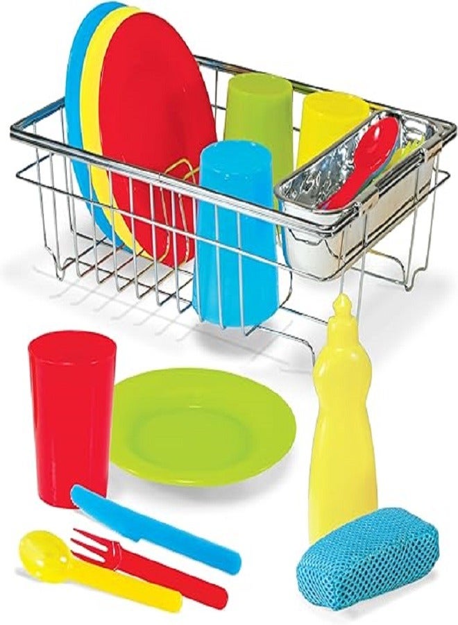 Melissa and Doug Let s Play House  Wash and Dry Dish Set