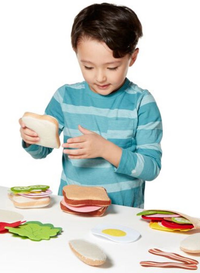 33-Piece Felt Food Sandwich Make Set