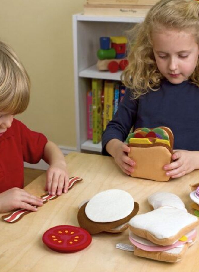 33-Piece Felt Food Sandwich Make Set