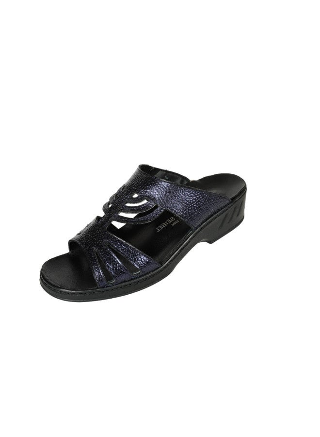 071-2222 Josef Seibel Ladies Comfort Sandals 08864 Black / Ocean