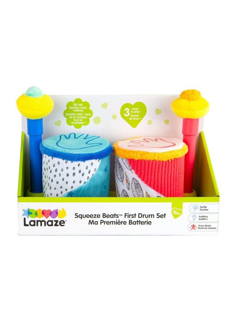 Lamaze Squeeze Beats First Drum Set, Musical Toy