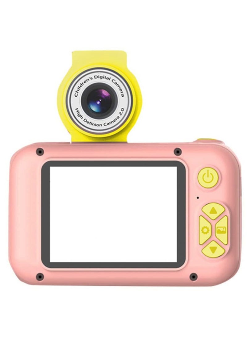 Oteeto OKC02 Kids Digital Camera With 2 Inch LCD Screen and Flip Lens Pink