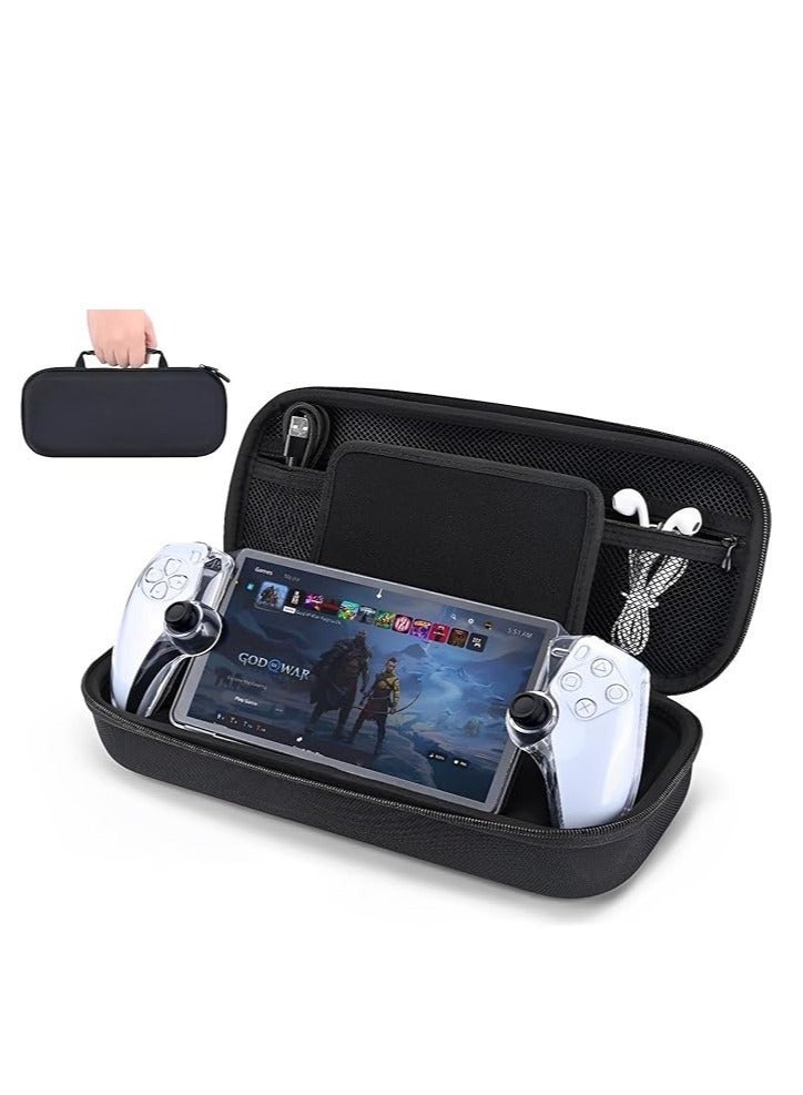 Carrying Case Compatible with PlayStation 5 Portal Remote Player Handheld Game Console, Shockproof Anti-Scratch Travel Portable Bag Accessories, PS Portal Protective Shell