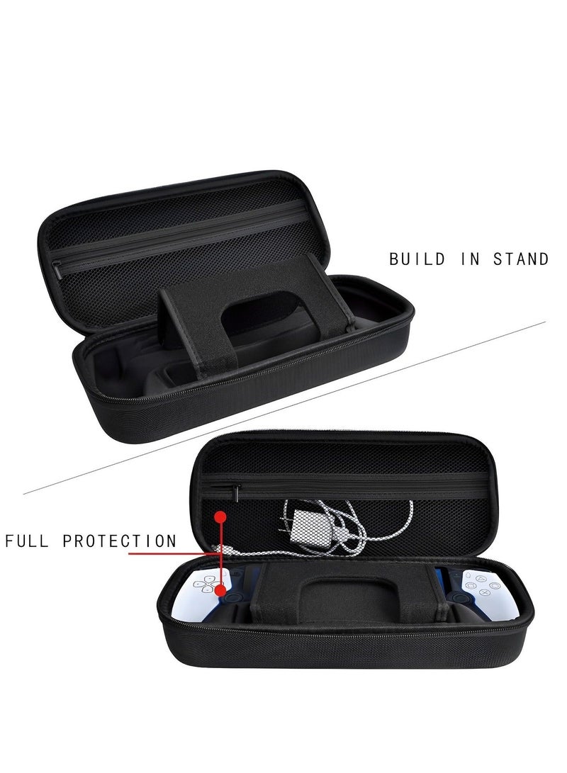 Carrying Case Compatible with PlayStation 5 Portal Remote Player Handheld Game Console, Shockproof Anti-Scratch Travel Portable Bag Accessories, PS Portal Protective Shell