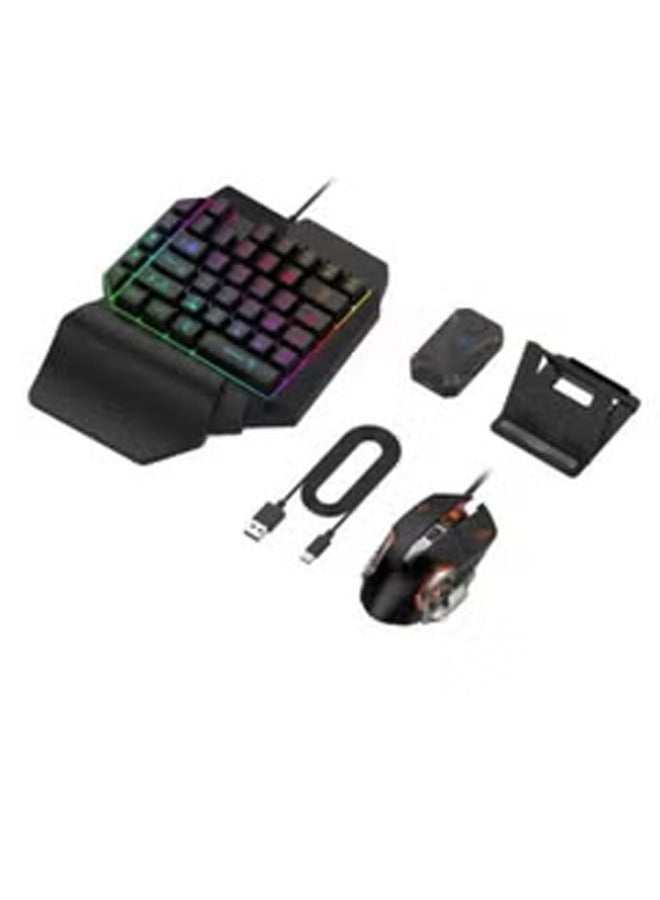 4 in 1 mobile gaming combo pack including keyboard and mouse