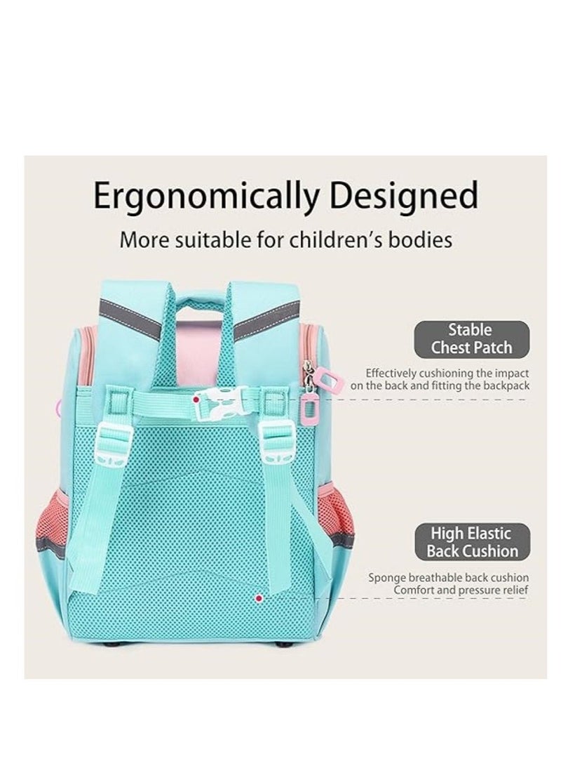 Kids Backpacks Toddler Backpack School Bags for Girls Cartoon Cute Kids Travel Backpack Red Unicorn Backpack