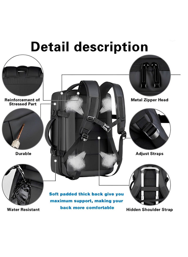 Large Carry On Backpack for Women and Men  Airline Approved Waterproof Business Laptop Daypack and Gym Bag