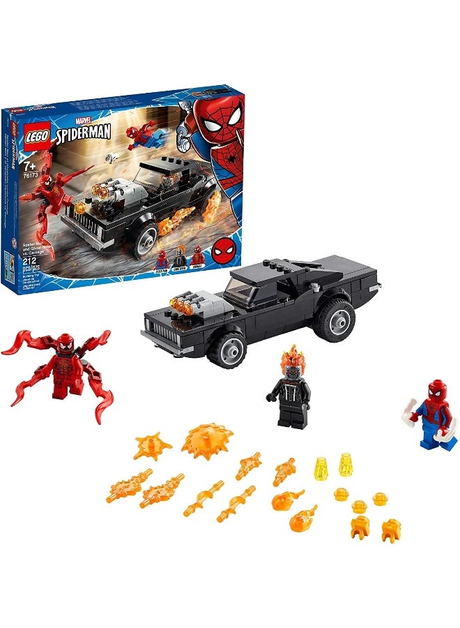 LEGO Marvel Spider-Man: Spider-Man and Ghost Rider vs. Carnage 76173 Collectible Building Toy for Kids, New 2021 (212 Pieces)