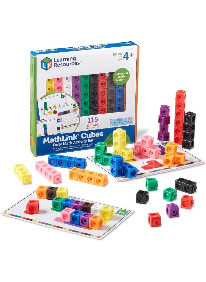 Learning Resources MathLink Cubes Early Math Activity Set - 115 Pieces