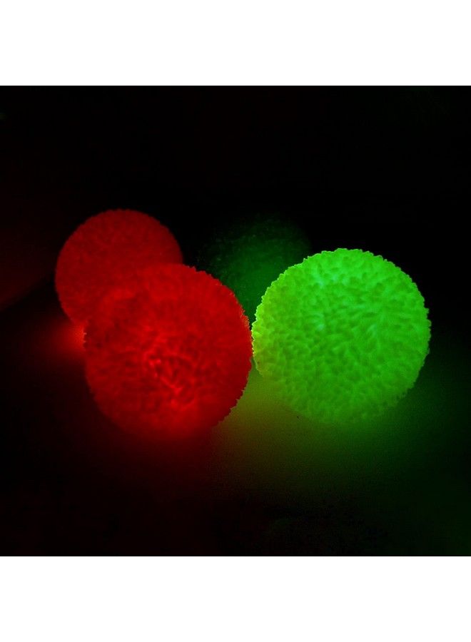 Set Of 2 Pieces Led Lighting Soft Bouncing Ball Fun Play Rubber Balls For Kids Multicolor