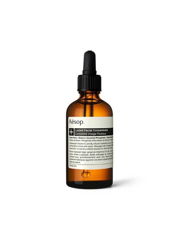 Lucent Facial Concentrate Lightweight Vitamin C Facial Serum For Replenished Hydrated And Balanced Skin 2.1 Oz
