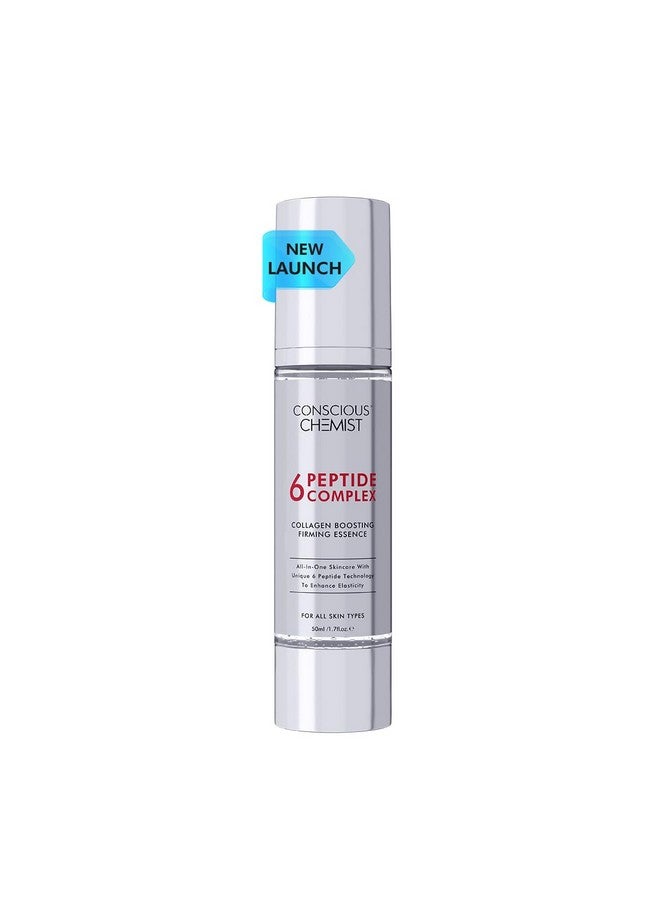 ® 6 Peptide Complex Collagen Boosting Firming Essence Serum 50Ml Reduce Fine Lines Wrinkles Pore Aging Care Niacinamide & Hyaluronic Acid For All Skin Types & Fragrance Free