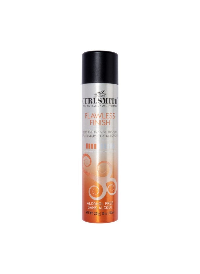 Flawless Finish Hairspray Flexible Hold Without Dryness Alcohol Free For Curly Wavy And Coily Hair (10 Oz)