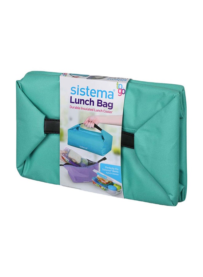 Handle On Top Lunch Bag Blue