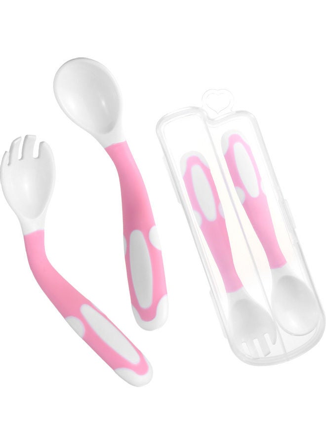 Non-Slip Baby Spoon And Fork Set
