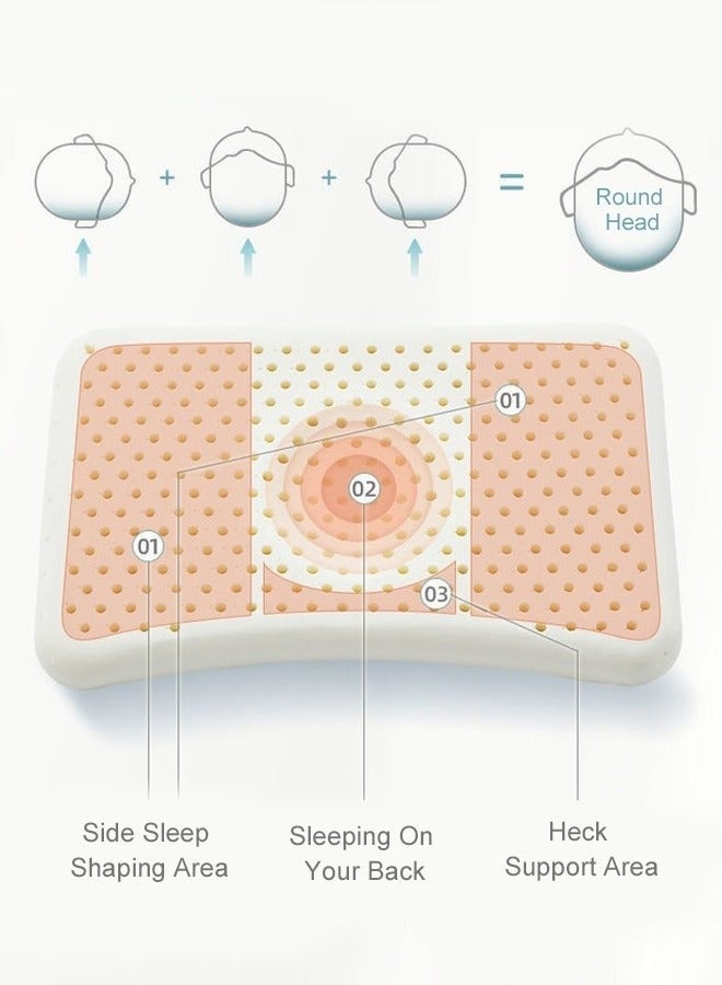 Baby Newborn Nursing Sleeping Pillow Toddler Boys and Girls Comfortable Portable Breathable Lightweight Shaping Pillows PE Multifunctional Portable Infant Head Support for Kids Infants