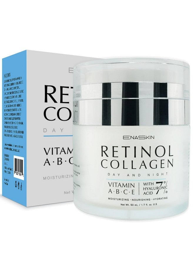 Retinol Cream For Face Moisturizer For Anti Aging & Wrinkled Skin Day And Night For Women & Men Retinol Collagen Facial Care Face And Neck Milky 50Ml