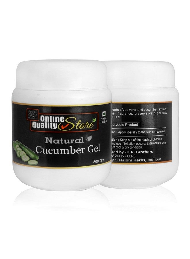 Organic Cucumber Gel Organic Nontoxic Aloe Vera Gel For Acne Scars Glowing & Radiant Skin Treatment(800G Pack Of 1)