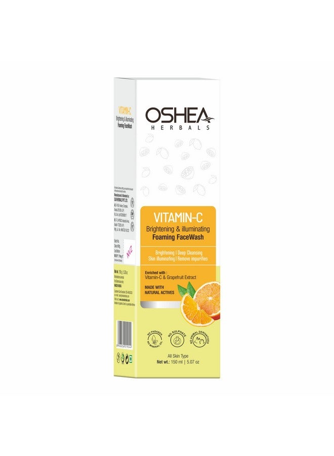 Brightening & Illuminating Foaming Facewash For All Skin Types Removes Impurities & Brightens With Deep Cleansing Enriched With Vitamin C & Grapefruit Extract 150Ml
