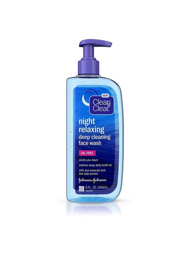 Night Relaxing Deep Cleaning Face Wash Oil Free 8 Oz (Pack Of 2)