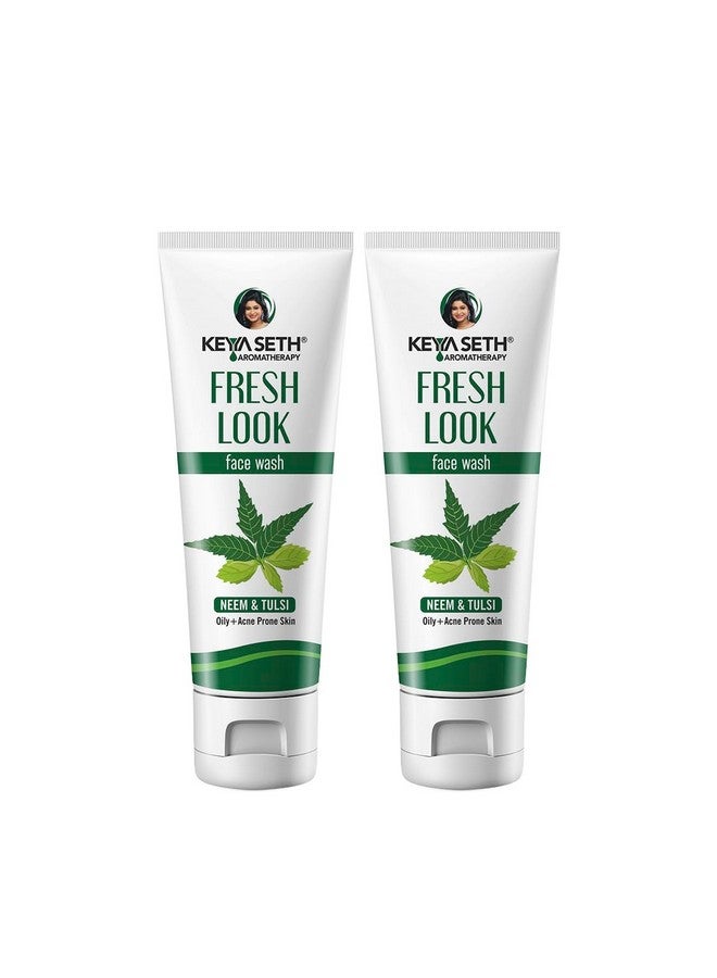 Fresh Look Neem Face Wash Acne & Oil Control Ultra Purifying Enriched With Neem & Tulsi For All Skin Type. 100Ml Pack Of 2