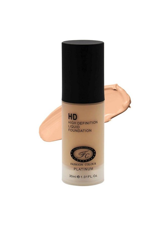 High Definition Platinum Foundation Matte Finish Oilfree Long Lasting Waterproof And For Flawless Skin 30Ml (Shade 06)