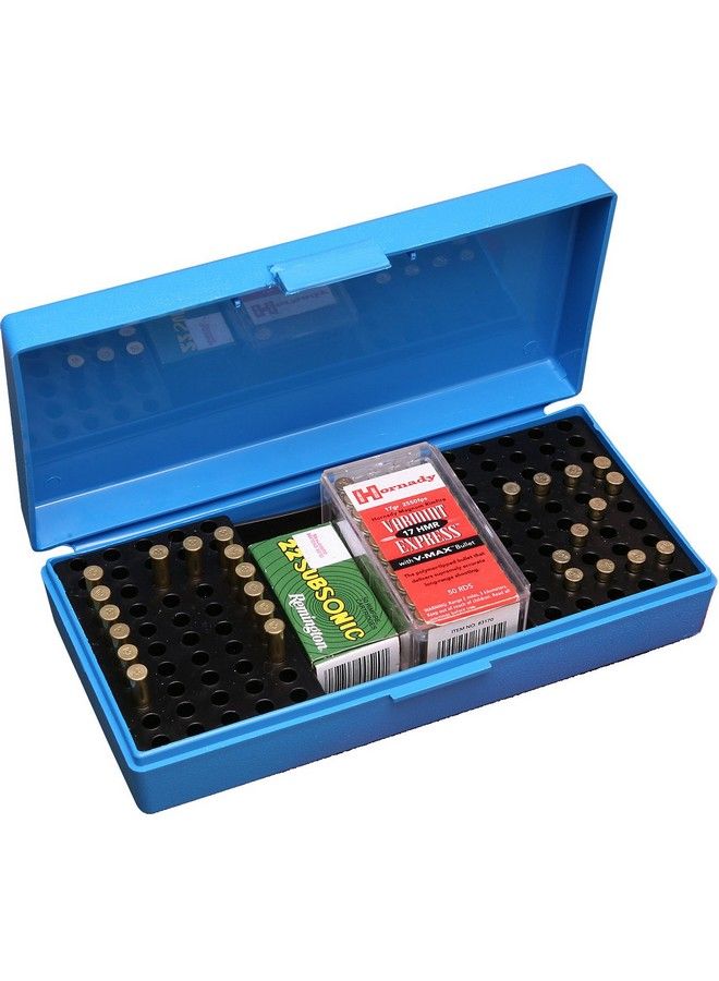 200 Round Small Bore Ammo Box .22 Long Rifle (Blue)