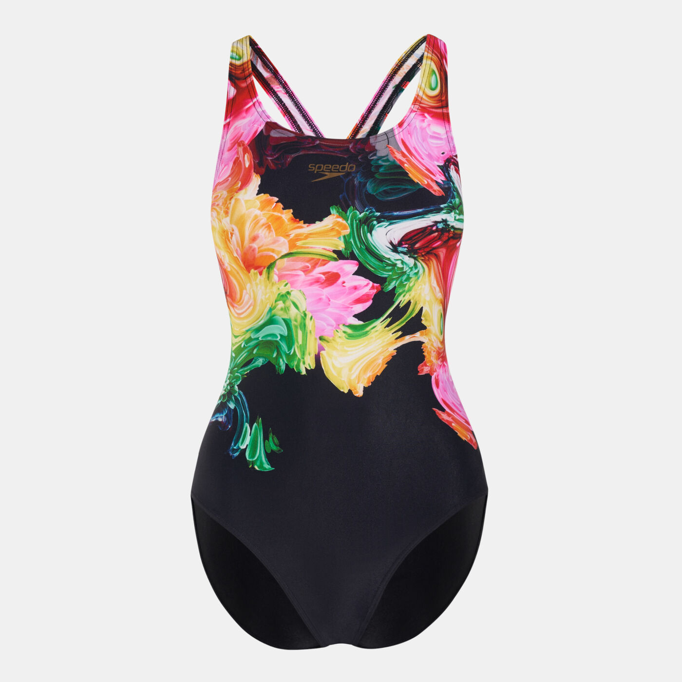 Women's Colourflood Placement Digital Powerback One-Piece Swimsuit