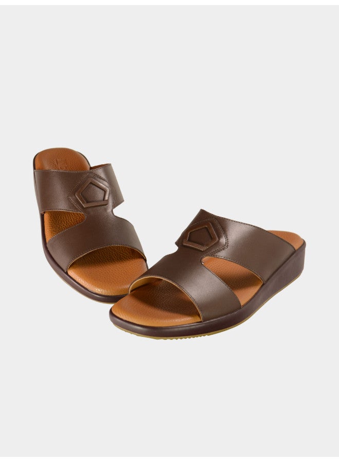 008-3040 Barjeel Uno Mens Arabic Sandals BGT 05 Dark Brown