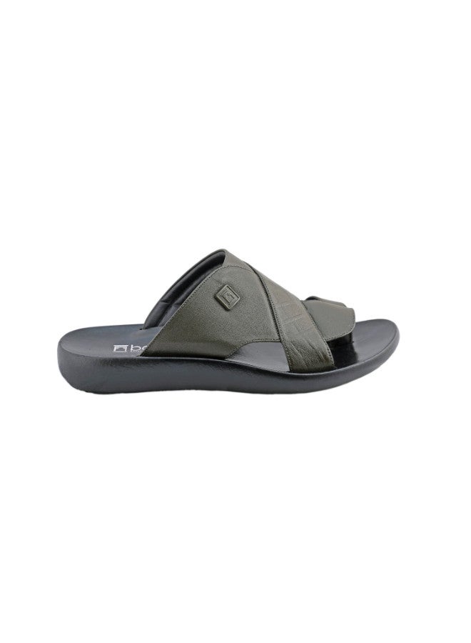 008-2957 Barjeel Uno Mens Arabic Sandals A197041 Olive