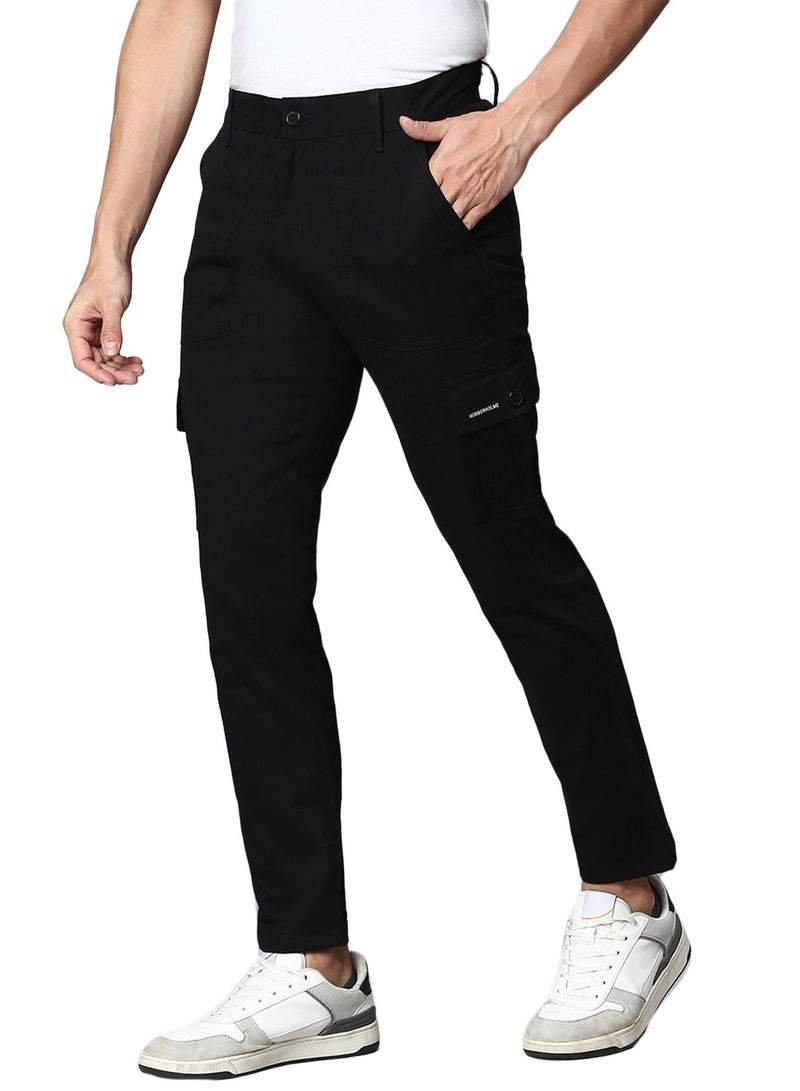 Men Easy Wash Cargo Trousers