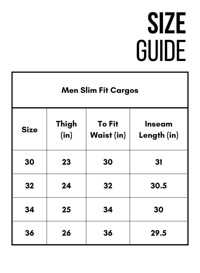 Men Easy Wash Cargo Trousers