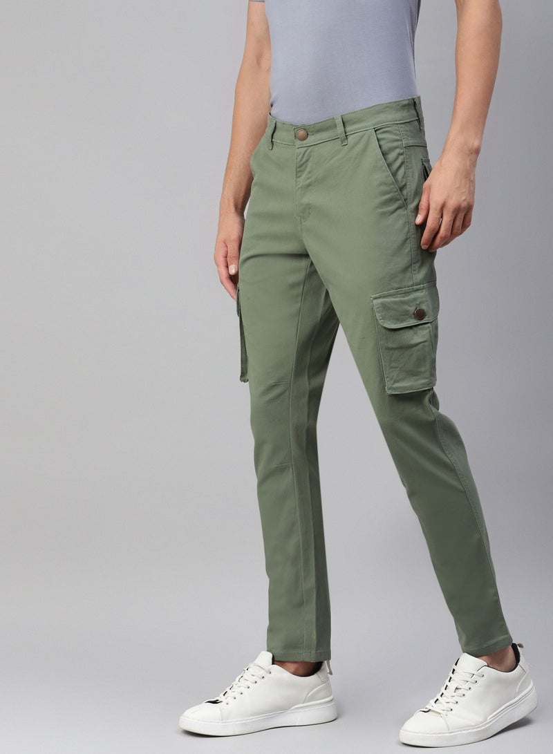 Men Slim Fit Cargos Trousers