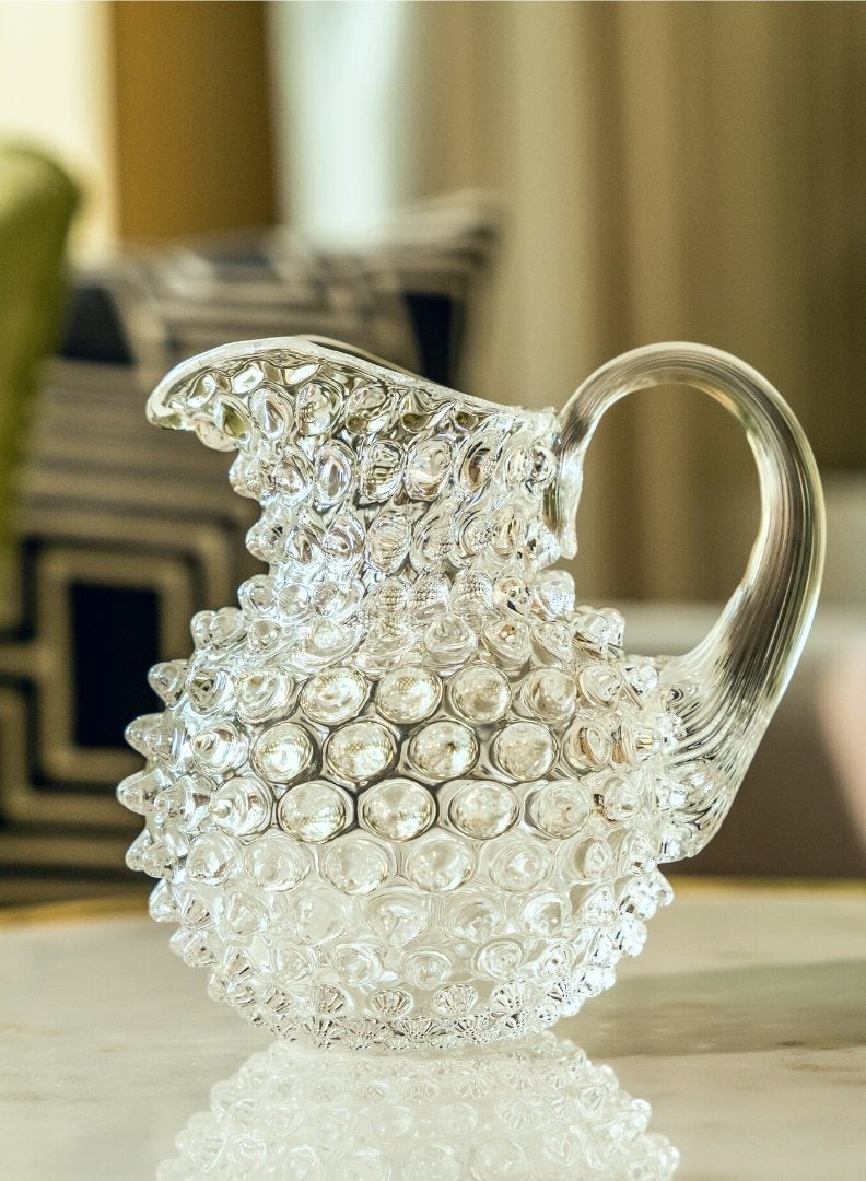 Crystal Hand-blown Creamer Jug - Elegance for Your Tea Time