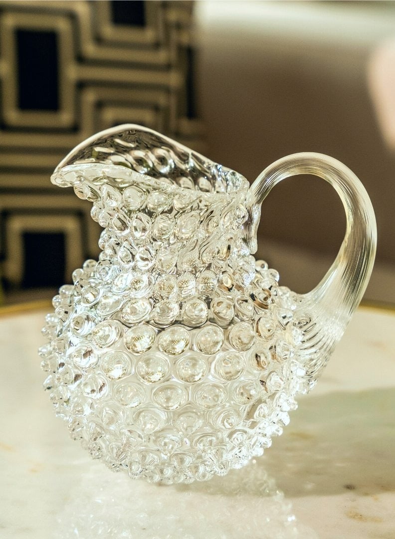 Crystal Hand-blown Creamer Jug - Elegance for Your Tea Time