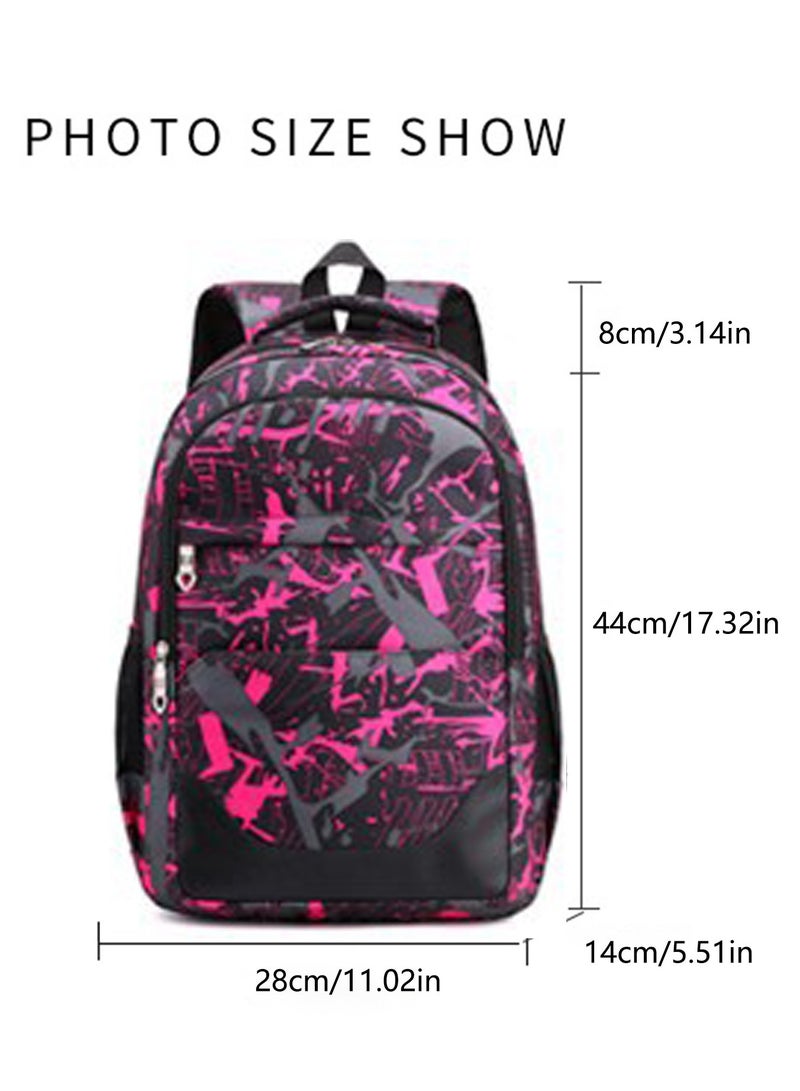 3-Piece Backpack Kids School Backpack Teenagers School Bag Large Capacity Backpack Waterproof Backpack 3-in-1 School Bag Shoulder Bag and Pencil Case