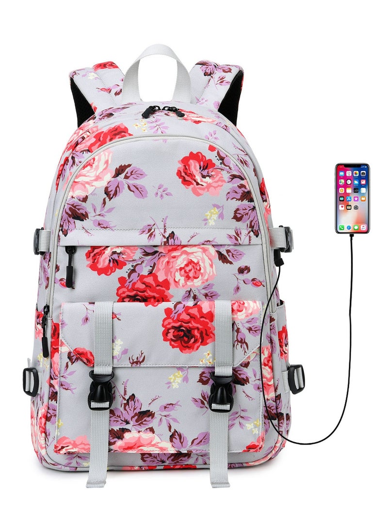 New Korean Oxford Cloth Travel Bag Outdoor Printed Waterproof Backpack
