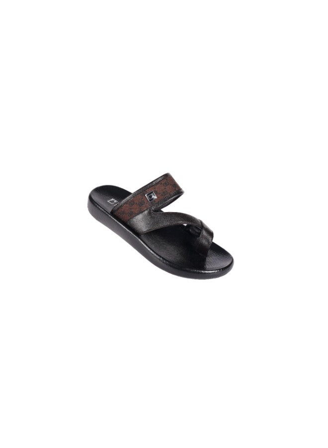 008-3581 Barjeel Uno Boys Arabic Sandals B-63014 Brown