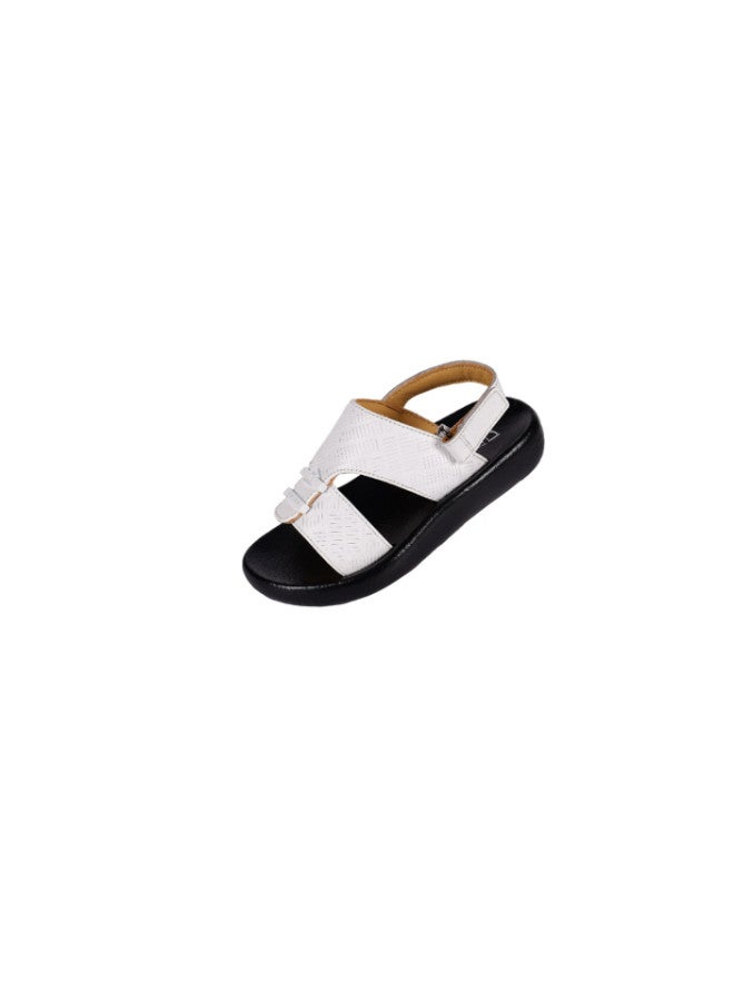 008-3573 Barjeel Uno Boys Arabic Sandals B-63073 White