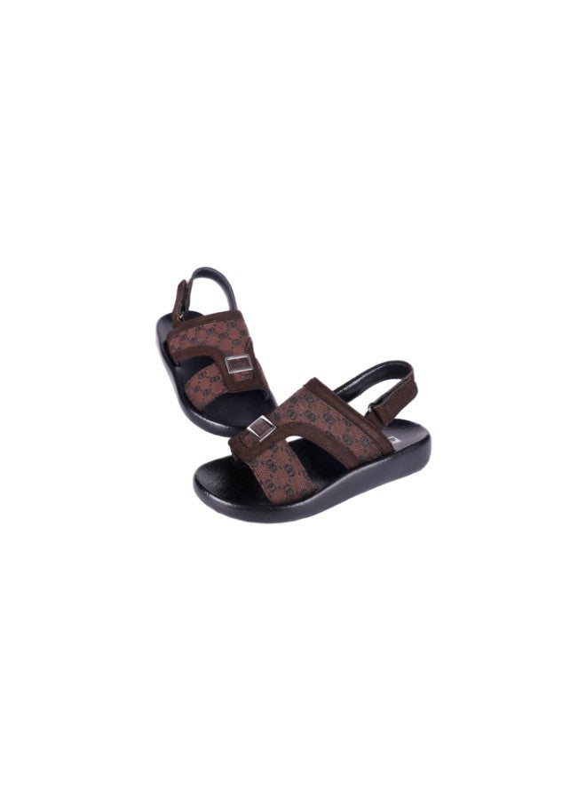 008-3577 Barjeel Uno Boys Arabic Sandals B-63102 Brown