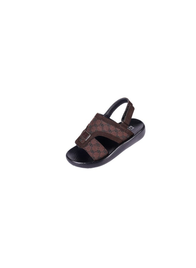 008-3577 Barjeel Uno Boys Arabic Sandals B-63102 Brown